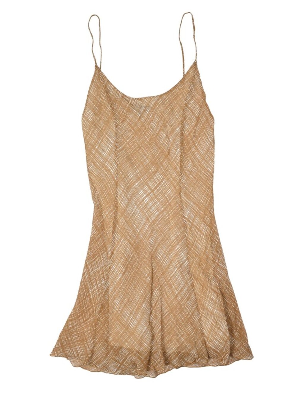 rag & bone Delilah Silk-Blend Chiffon Minidress in Tan Multi